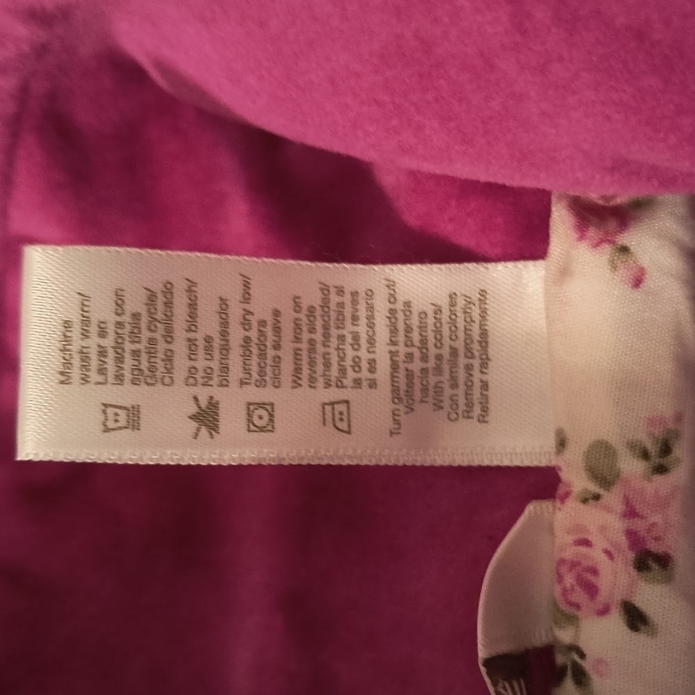 𝅺george Pink Little Girl Velour Coat For 24 monts - Picture 8 of 13